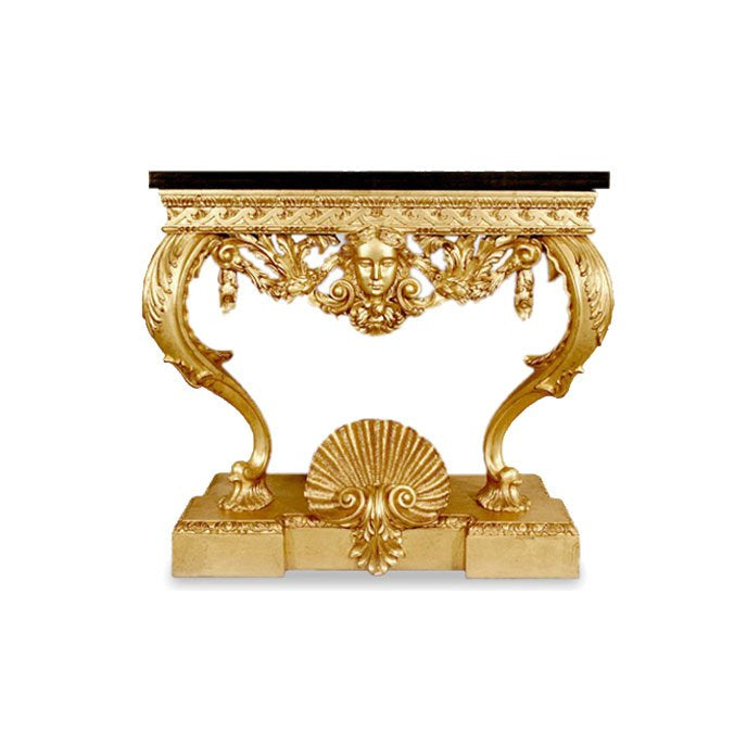 Gilded Ladies Mask Console