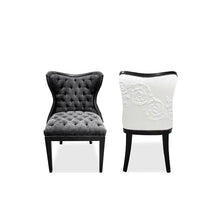 Load image into Gallery viewer, Petal Chair with Acantha Design Sculpted Leather

