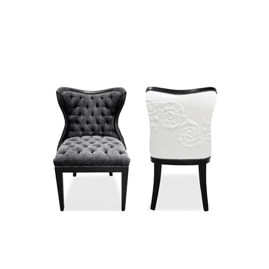 Petal Chair with Acantha Design Sculpted Leather