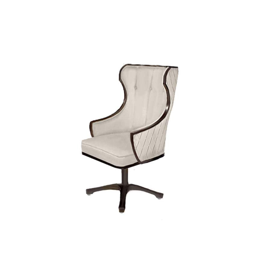 Scriva Executive Swivel Wing Chair with Trellis Leather