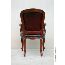 Load image into Gallery viewer, Louis XV Small Rose Arm Chair
